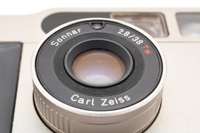 【美品】 Contax T2 Carl Zeiss Sonnar 2.8/38 CONTAX T2 Carl Zeiss Sonnar 2.8/38 T Compact Film Camera Silver