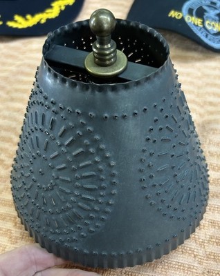Irvin's Country Tinware Light Lamp Shade Kettle Black 5 By 6 3/4 