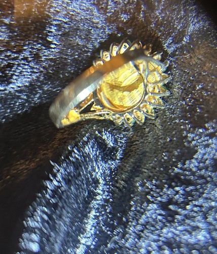 1981 24K Gold 5 Yuan Chinese Panda Coin Gold Ring 10k 7.5 Emeralds Diamonds - Picture 10 of 10