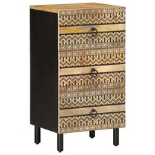 Credenza 40x33,5x75 cm in Legno Massello di Mango Grezzo vidaXL