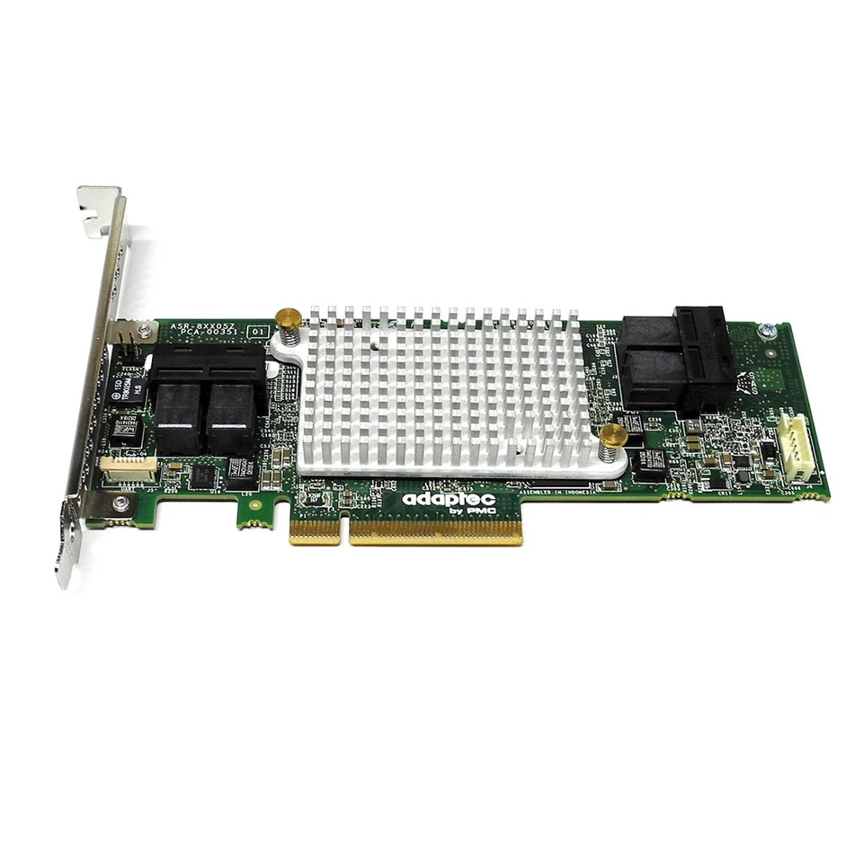 Controlador RAID PCIe x8 Adaptec ASR-81605ZQ 12 GB SAS 1 GB de caché TCA-00351-01-B Foto 2 de 4