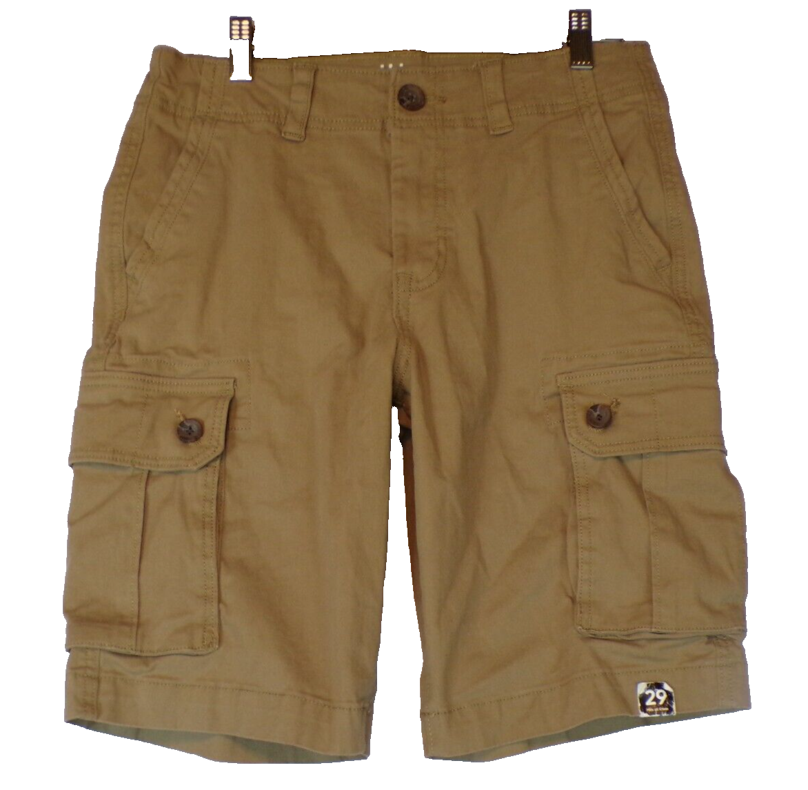 Urban Pipeline SIZE 29 Cargo Shorts Mens Khaki Super Flex Hits At Knee