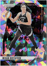 2024 Panini Prizm WNBA - Megan Gustafson #78 Ice Prizm Silver Las Vegas Aces