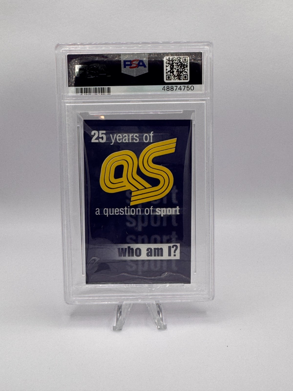 2002 A QUESTION OF SPORT 25TH ANV MIKE TYSON PSA 9 view 2