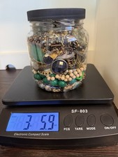 3 lb Mystery Jewelry Jar - Vintage to Modern - 100 Wearable No Junk/Broken 17