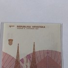 Croatia 1 Hrvatski Dinar Banknote 1991 Zagreb Serial F6539800 — photo 3