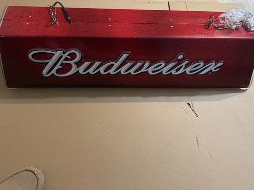 Vintage Budweiser Pool Table Light Bar Anheuser Busch Beer Brand New 40” Rare!
