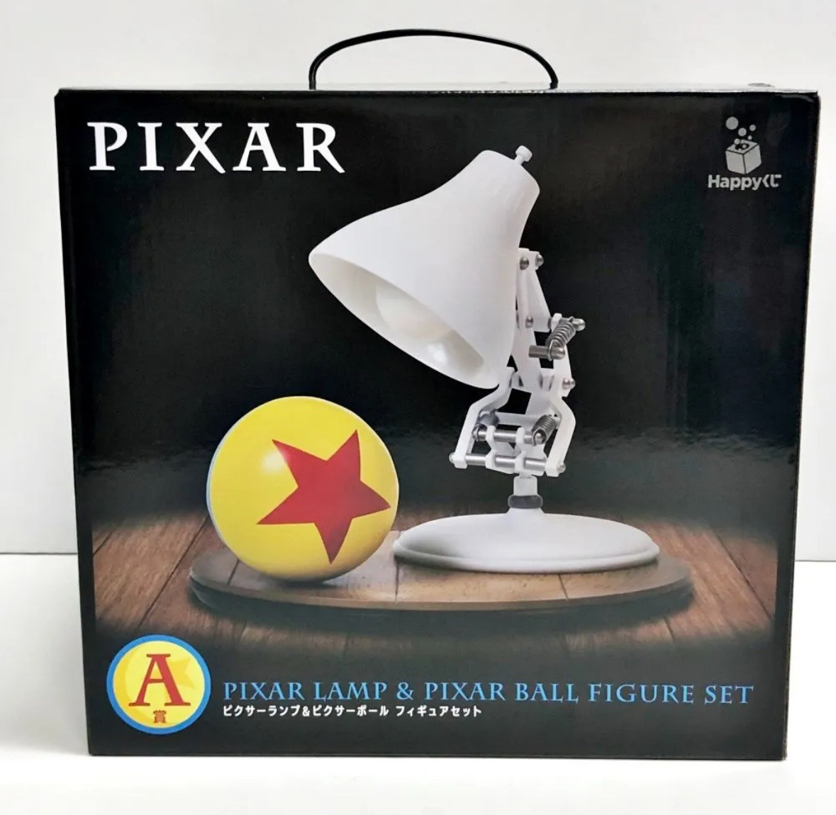 PIXAR ロゴ&ランプ＆ボールフィギュアセット Disney Pixar Lamp & Pixar Ball PVC Figure Set Happy Kuji A Prize