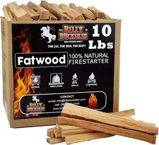 10lb Fatwood Fire Starter Sticks | 100% Natural Fire Starters for Campfires, Fir