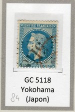 84) BFE Yokohama, Lauré n°29b, gc 5118, cote : 130 €