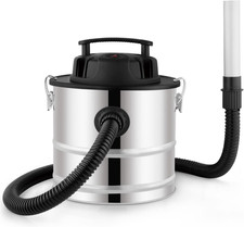 White - Aspiracenere Professionale Potenza 800W, Aspirapolvere Aspira Cenere Con