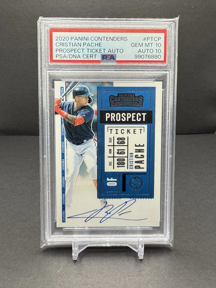 2020 Panini Contenders Christian Patche PSA 10 prospect Ticket auto #PTCP - Image 2 of 2