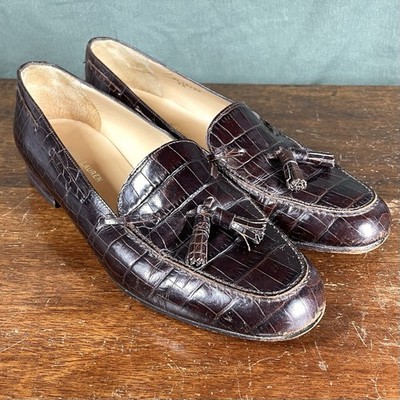 VINTAGE 70s 80s Polo Ralph Lauren Penny Tassle Loafers Crocodile