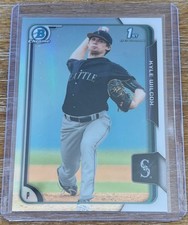KYLE WILCOX 2015 Bowman Chrome Draft REFRACTOR PARALLEL 1ST RC ROOKIE !