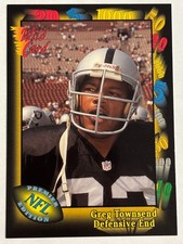 1991 Wild Card #40 Greg Townsend Los Angeles Raiders