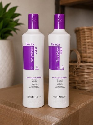  Fanola No Yellow Purple Shampoo Toning Care Blonde Grey 350ml 11.8oz /Pack Of 2