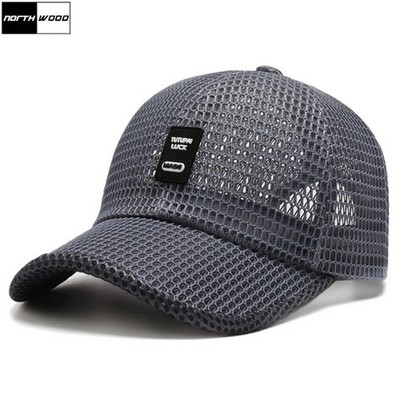 Men's Breathable Mesh Baseball Cap Summer Outdoor Hat Trucker Cap Gym Fun Gift