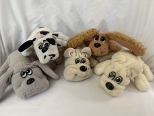 Vintage Pound Puppies Plush Lot of 5 Lewis Galoob Dogs Puppy 1990s Mixed