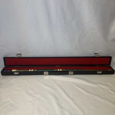 Vintage Crest JS-27 Trident 57 in. 18.5oz. Pool Cue Billiards Stick & Case