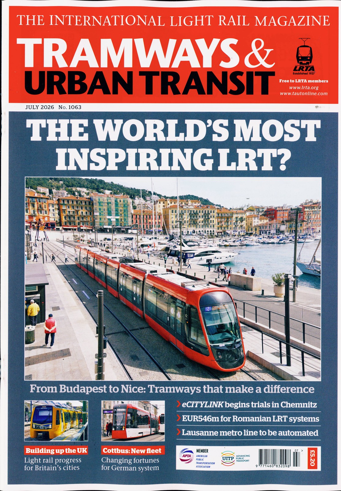 TRAMWAYS AND URBAN TRANSIT MAGAZINE JUL 26