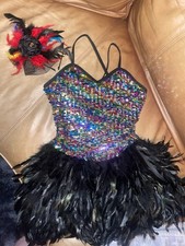 Curtain Call J4694 Broadway Review Jazz Tap Competition Costume ASM  Headpiece