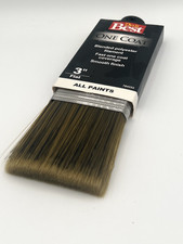 Do it Best One Coat Paint Brush Set (3) – 3", 1½", 1" Flat – All Paints, Smooth 