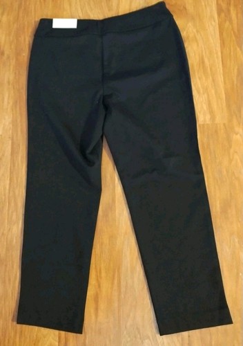 Chicos Zenergy Black Stretch Cropped Pants w Pockets Size 1P (US 8P) - Picture 2 of 8