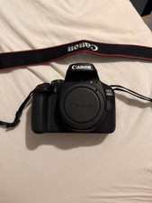 Canon EOS 4000D Black DSLR Camera with 18-55mm Lens, Strap, and Charger
