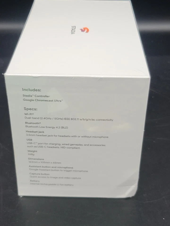 Google Stadia Premiere Edition Controller + Chromecast Ultra 4K (NEW) - Image 2 of 4