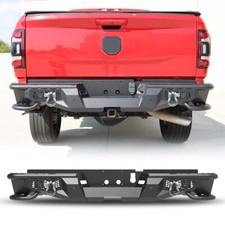 2019-2024 Steel Rear Bumper For Dodge Ram 2500 Powder-coated Led Lightsd-rings