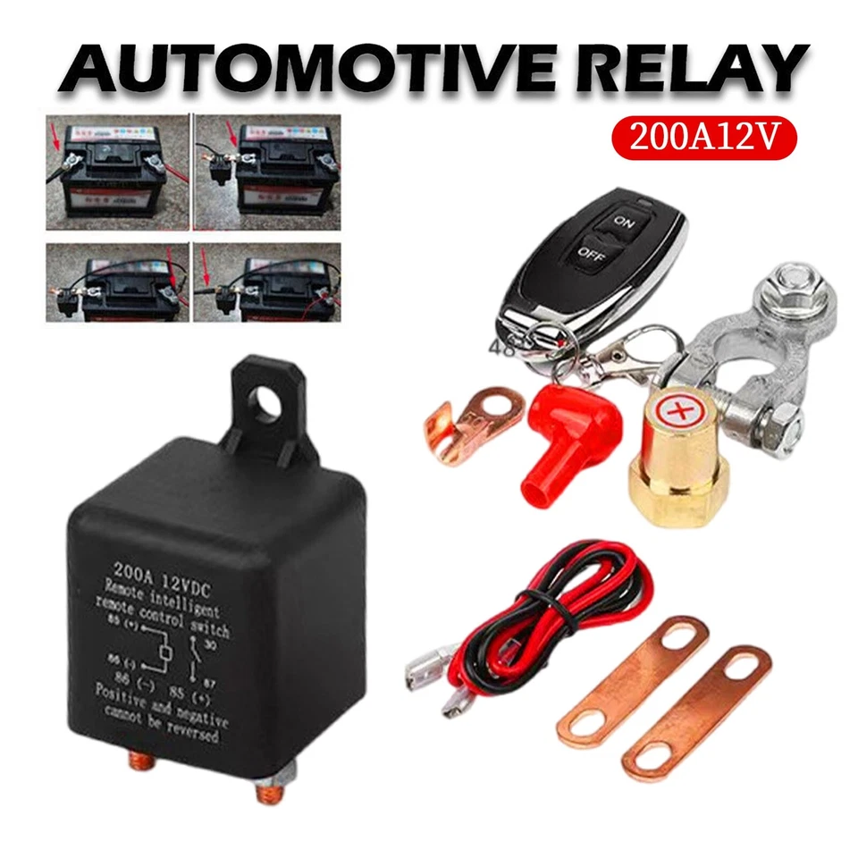 Car Battery Isolator Disconnect Kill Cut Off Master Switch Control Single Remote - Image 2 of 4