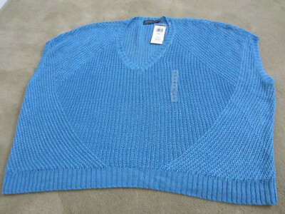 RALPH LAUREN☆V ネック ポンチョ スイム カバー Polo Ralph Lauren Women's100%Linen V-Neck Open Knit Loose