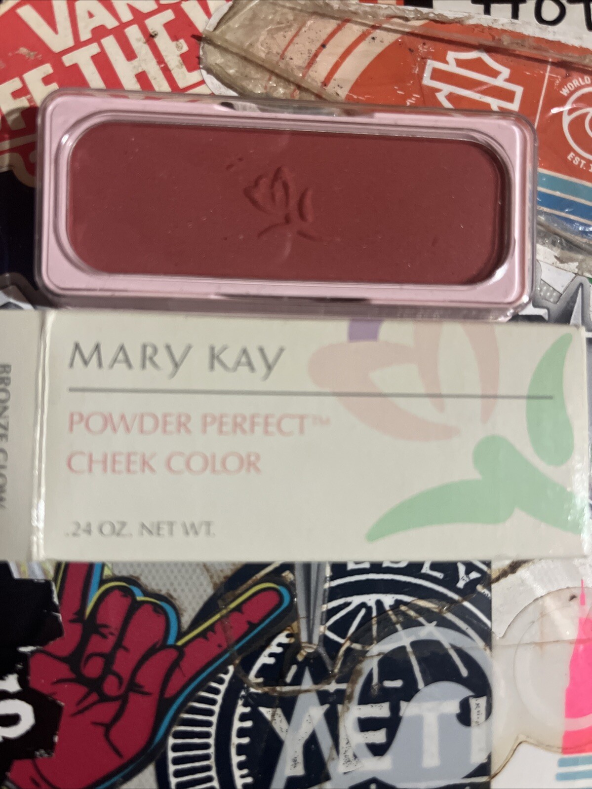 Mary Kay BRONZE GLOW Powder Perfect Cheek Color .2 oz BNIB/NWOB Rectangular Pan