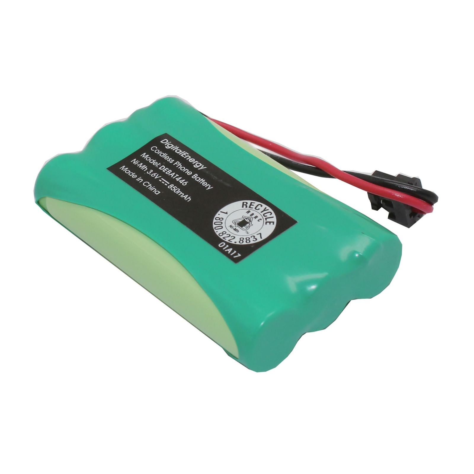Digital Energy� Cordless Phone Battery, 3.6 Volts, 850 mAh Capacity, DEBAT446