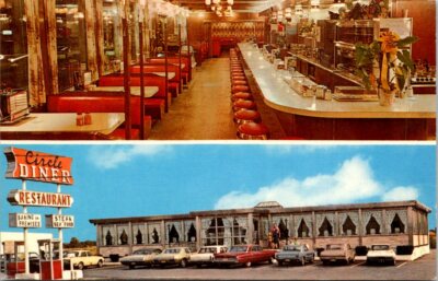 Circle Diner Flemington New Jersey Multiple Views Old Postcard Unused  C5