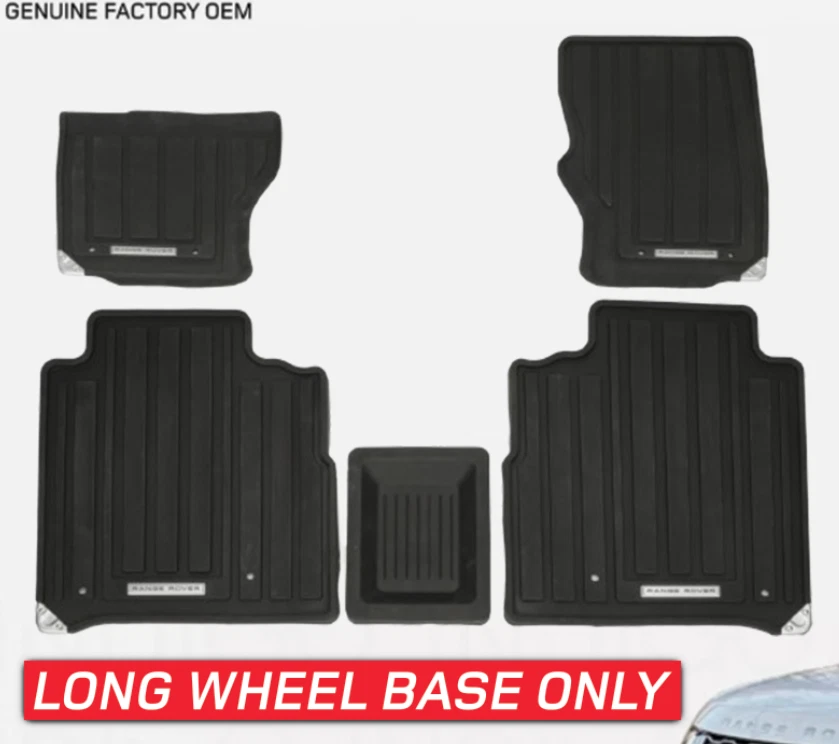 LAND ROVER RUBBER FLOOR MAT SET RANGE 18-22 VPLGS0446PVJ GENUINE OEM - Image 2 of 2