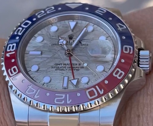 Ceramic Bezel Insert Fits 40mm 116710 Rolex GMT Master II PEPSI Blue Red - Picture 5 of 7