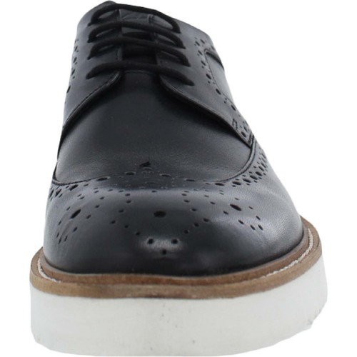 Leather Brogue Oxfords Wingtip Shoes 
