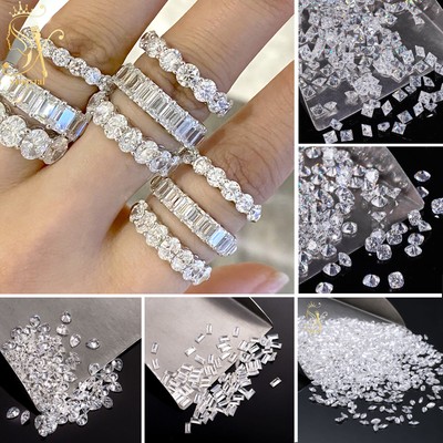 20Pcs Lots Moissanite Loose Stone White D Color VVS1 Gemstones DIY Ring Jewelry