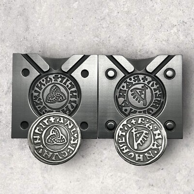 VIKING TRIQUETRA - (2 Sided) Graphite Coin Mold