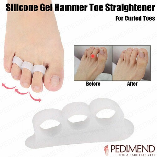 Gel Per Dita Ricurve E Artiglio Raddrizzatore Per Dita A Martello Pedimend&trade; - Gel Di Silicone, 3 Anelli, Corregge Dita Piegate/accavallate Dispositivo Comfort Piedi