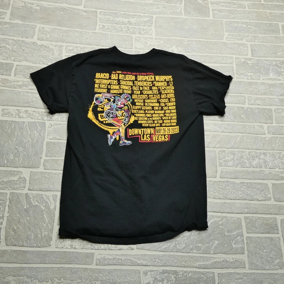 Camisa de Concierto Punk Rock Para Mujer Mediana Rancia Mala Religión Dropkick Murphys Foto 3 de 4