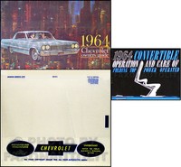 1964 Chevy Impala Convertible Owners Manuell Set Owner FüHrung Top Buch Umschlag