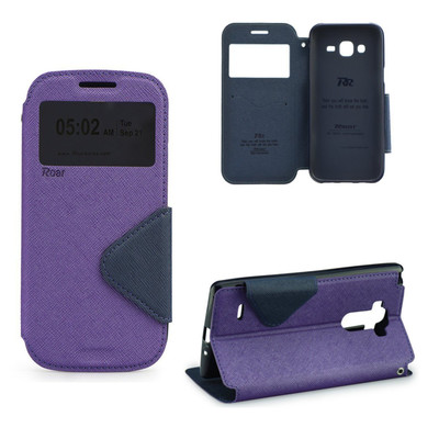 ^ Case Hülle Roar Fancy Tasche Leder-Imitat Apple iPhone 7 Plus 5.5'' Violett