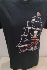 Game Day Calls For Jameson  Irish Whiskey T-Shirt Pirate Ship Football Size Med