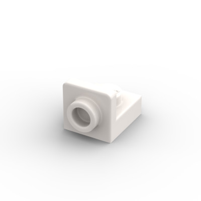 Lego 10x Platte Halterung 1x1 bracket inverted 36840 weiß white