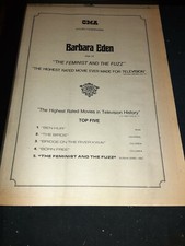 The Feminist And The Fuzz Barbara Eden Rare Original Promo Poster Ad Framed!