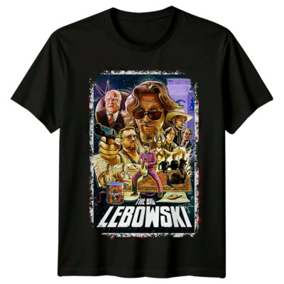 The Big Lebowski (1998) Movie Poster Inspired T-Shirt Retro 90s Tee Unisex