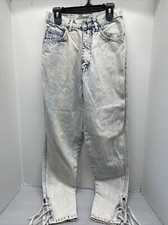 2-4 Vtg 80s 90s Stefano International Light Stone Acid Wash High Waist Jeans 7/8