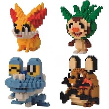 Pokemon Fennekin Froakie Chespin Dedenne Nanoblock Building Blocks DIY